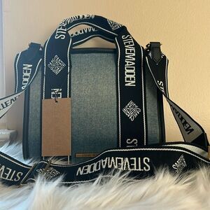 NWT Steve Madden (Bwebber) Satchel/Crossbody/Canvas - Viral TikTok Bag - Denim